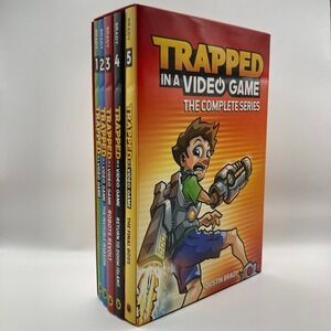 Trapped in a Video Game The Complete Series 5 Book Box Set by Dustin Brady PB